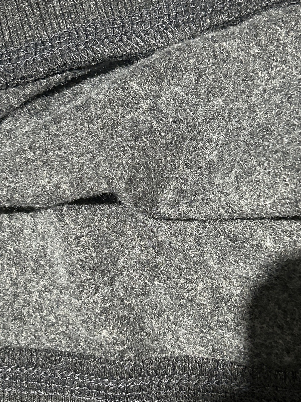 Charcoal Crewneck Fleeve Lined Super Soft Loungewear - Classic Pullover - Picture 4 of 5
